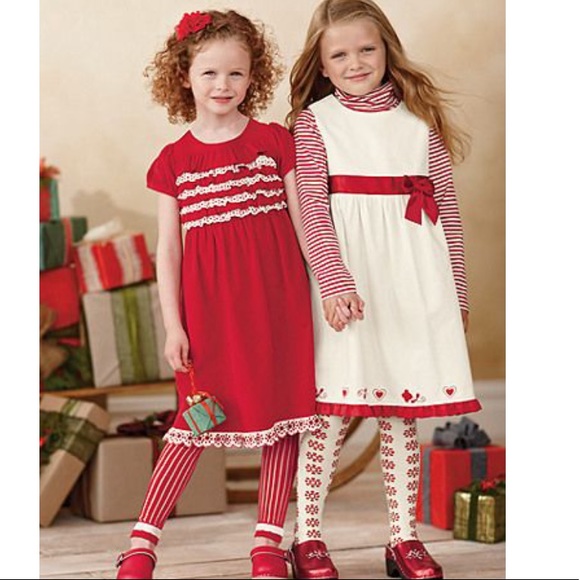 Hanna Andersson Cream and Red Corduroy Dress - Picture 6 of 7